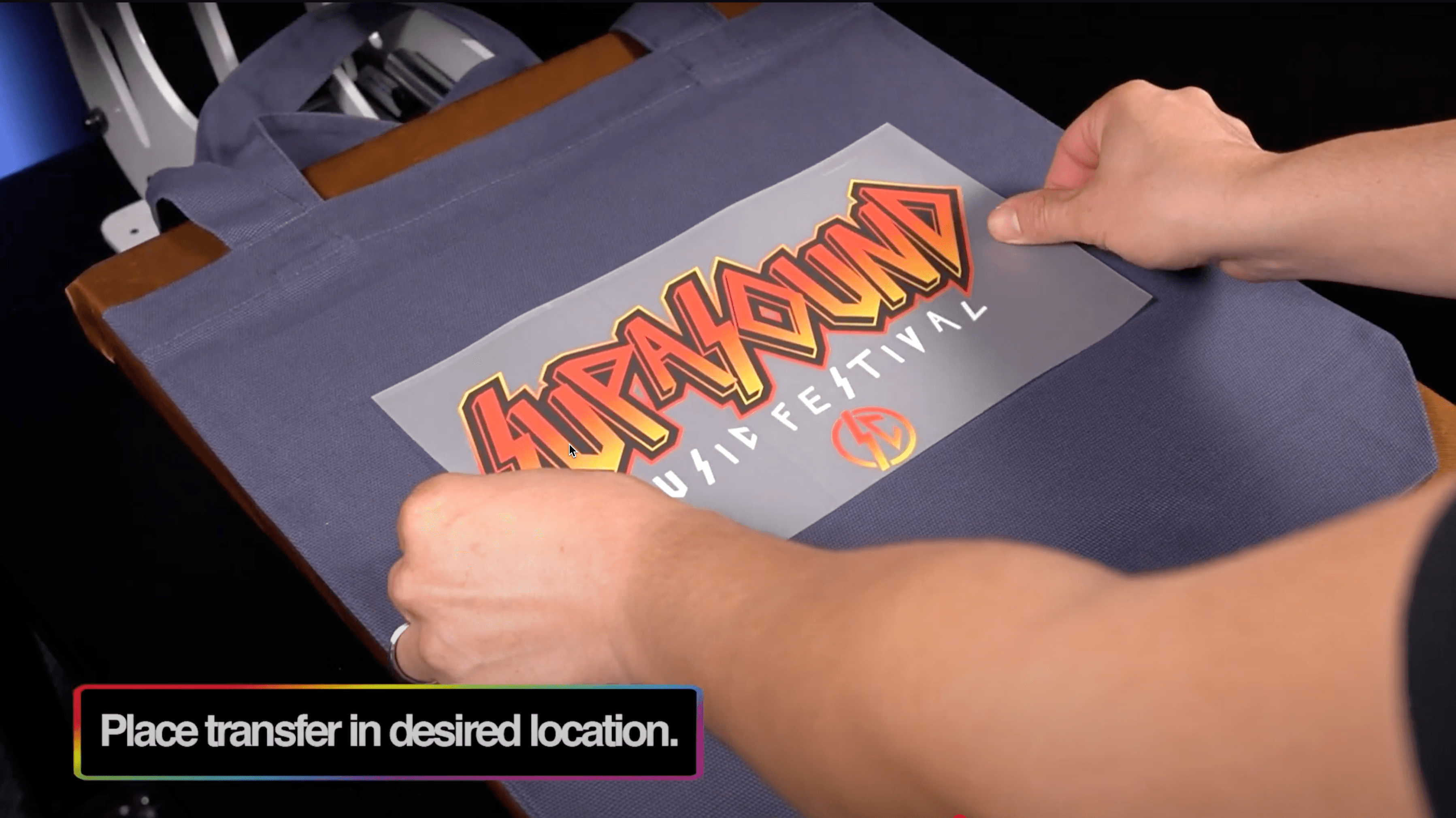 Promotional Transfer Pressing Instructions